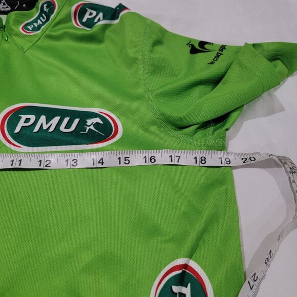 Le Coq Sportif Cycling Jersey Size Large Le Tour France 100 Green Maillot Vert - Picture 6 of 7